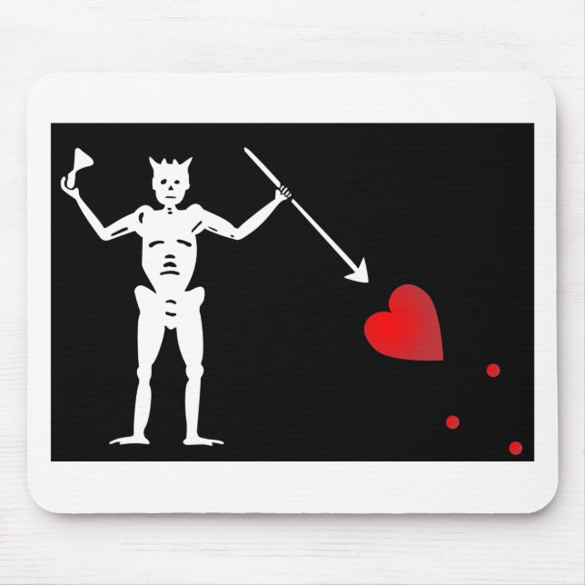 BlackBeards Flag (Edward Teach) Mouse Pad (Front)