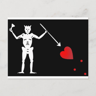 BlackBeards Flag (Edward Teach) Postcard