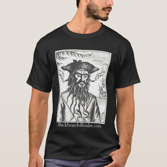 Blackbeard's Realm Black Tee (Front)