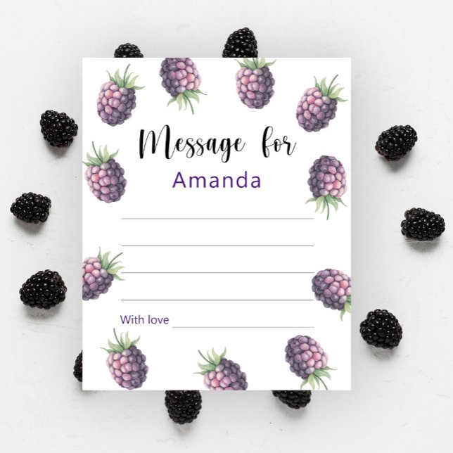 Blackberries birthday time capsule message (Creator Uploaded)