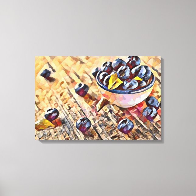 Blackberries Canvas Print (Front)