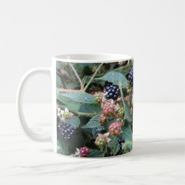 blackberries coffee mug (Left)
