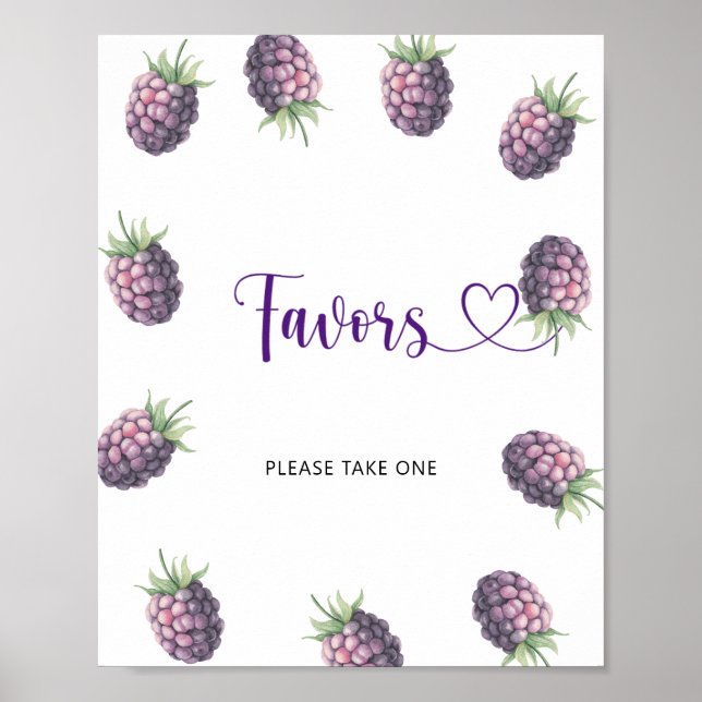 Blackberries -  Favours Poster (Front)