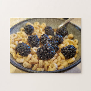 Blackberries in Cereal Jigsaw Puzzle