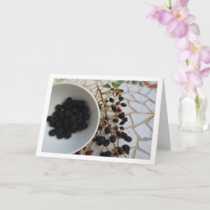 Blackberries on Mosaic Card