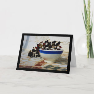Blackberry Bowl on Mosaic Card