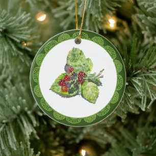 BlackBerry Ceramic Ornament