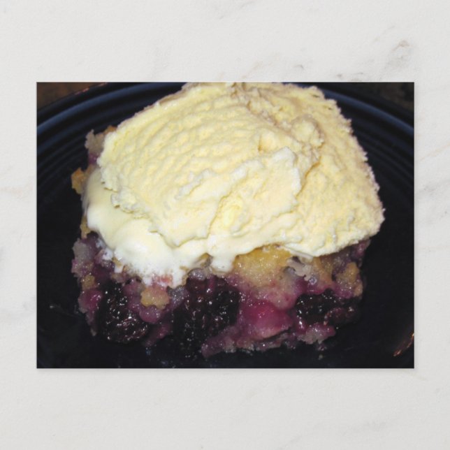Blackberry Cobbler Recipe Card (Front)