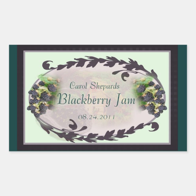 Blackberry Country 1a customizable  label (Front)