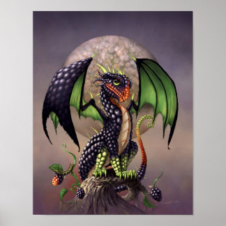 Blackberry Dragon 11x14 (4x6 and up) Poster