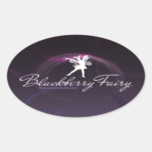 Blackberry Fairy Oval Logo Sticker
