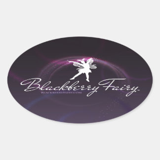 Blackberry Fairy Oval Logo Sticker