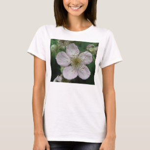 Blackberry Flower Macro Ladies T Shirt