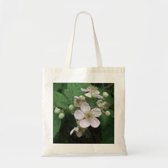 Blackberry Flowers Tote Bag (Front)