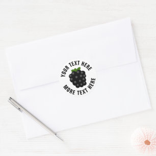 Blackberry fruit dessin personnalisé autocollants 