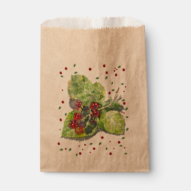  BlackBerry green and red  Favour Bag (Front)