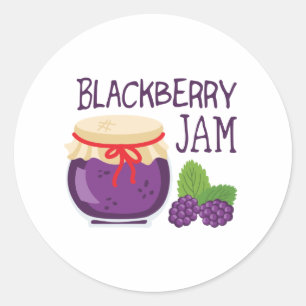 Blackberry Jam Classic Round Sticker