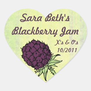 Blackberry Jam Jar Label (Customize)