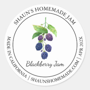 Blackberry Jam Modern label