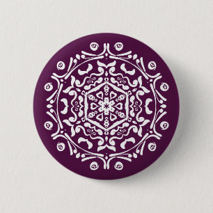 Blackberry Mandala 2 Inch Round Button