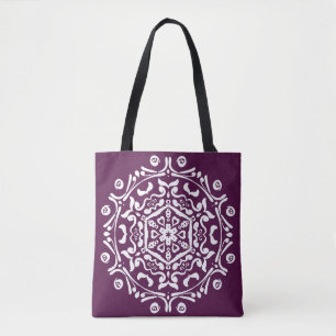 Blackberry Mandala Tote Bag