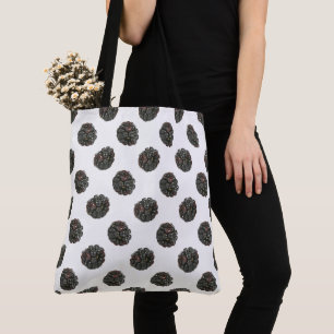 Blackberry. Polka dots. fruit pattern. Tote Bag