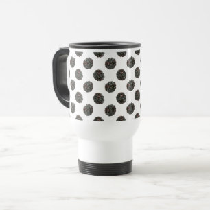 Blackberry. Polka dots. fruits pattern. Travel Mug