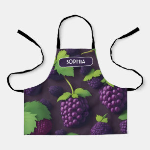 Blackberry Retro Colourful Personalized Pattern Apron