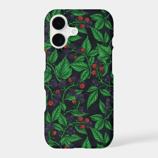 Blackberry sur gris foncé (Verso)