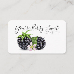 Blackberry Thank You Enclosure Card