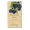 Blackberry wine bottle label