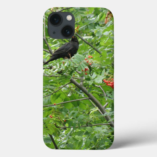 Blackbird and Berries Case-Mate iPhone Case (Back)