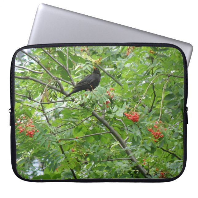 Blackbird and Berries Laptop Bag (Front)