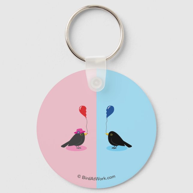 Blackbird Finding Your Other Half Keychain (Front)