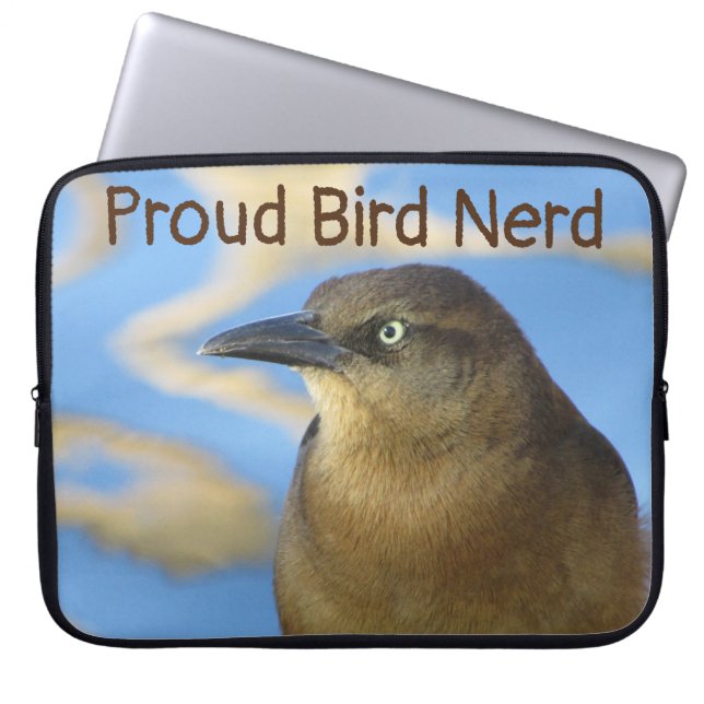 Blackbird Hobby Birdwatcher Proud Bird Nerd Laptop Sleeve (Front)