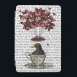 Blackbird In Teacup iPad Mini Cover<br><div class="desc">Animals & Nature</div>
