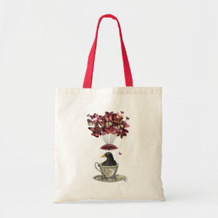 Blackbird In Teacup Tote Bag