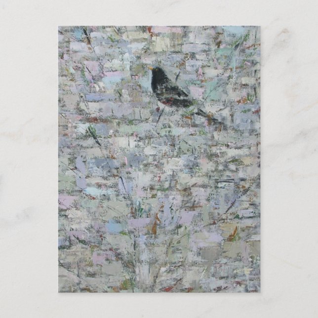 Blackbird in Tree 2012 Postcard (Front)