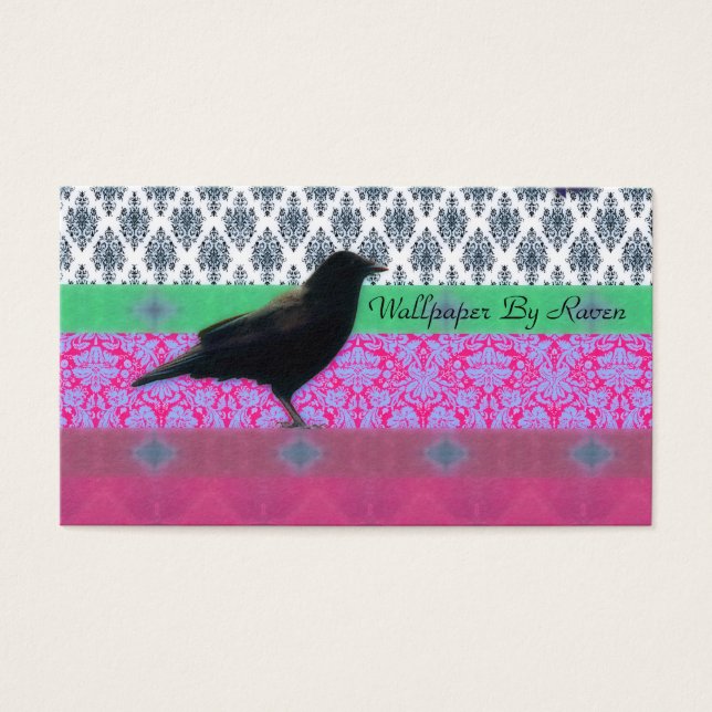 Blackbird On Colourful Damask (Front)