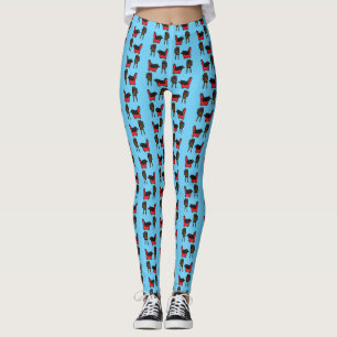 Blackbird Sleeping in Front of the TV Comic Leggings