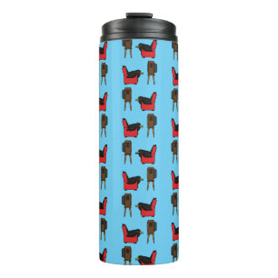Blackbird Sleeping in Front of the TV Comic Thermal Tumbler