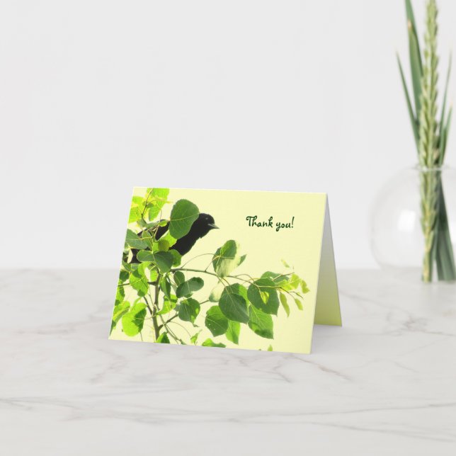 Blackbird Thank You Card (Front)