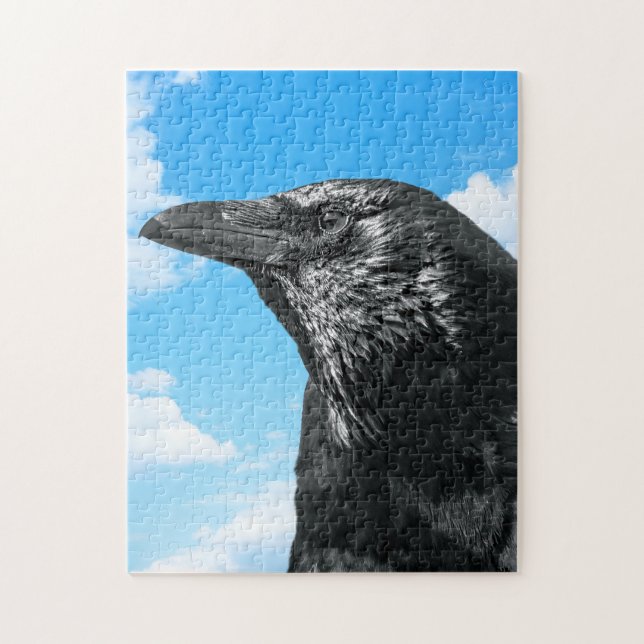 Blackbirds Picture of Crow Jigsaw Puzzle (Vertical)