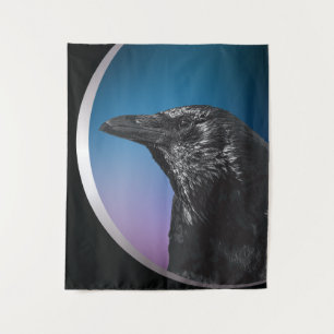 Blackbirds Picture of Crow Tapestry