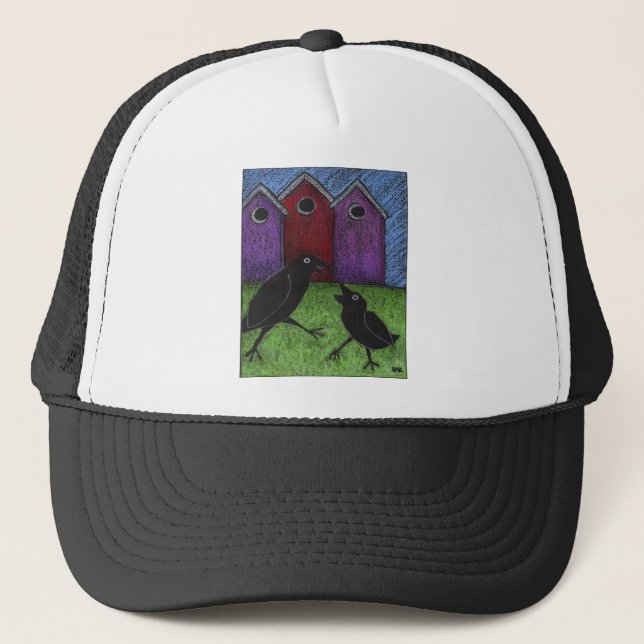 Blackbirds Playing Trucker Hat (Front)