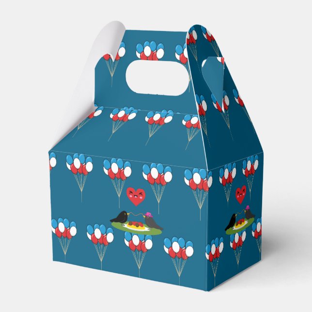 Blackbird's Spaghetti Meatballs Valentine's Date  Favor Box (Front Side)