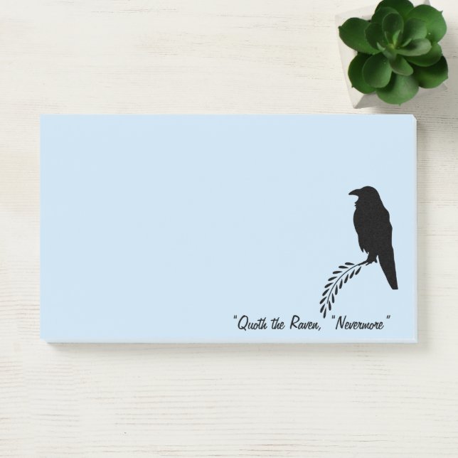 Blackbirds. The Raven Post-it Notes (Office)