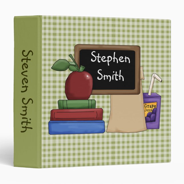 Blackboard and Books Binder (Front/Spine)