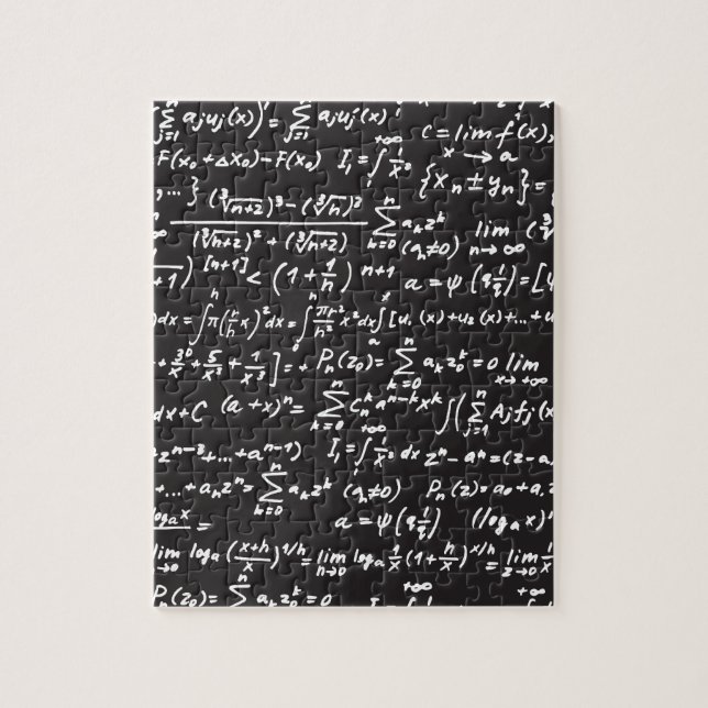 Blackboard Math Equations Jigsaw Puzzle (Vertical)