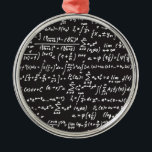 Blackboard Math Equations Metal Ornament<br><div class="desc">Blackboard Math Equations</div>